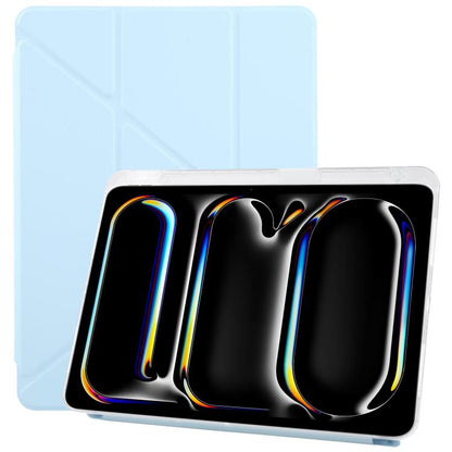 For iPad Pro 11 2025 / 2024 ZGA Genre Series Y-Fold Leather Tablet Case with Pen Slot(Blue) by ZGA