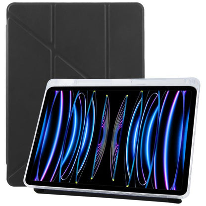 For iPad Pro 11 2022 / 2021 ZGA Genre Series Y-Fold Leather Tablet Case with Pen Slot(Black) by ZGA