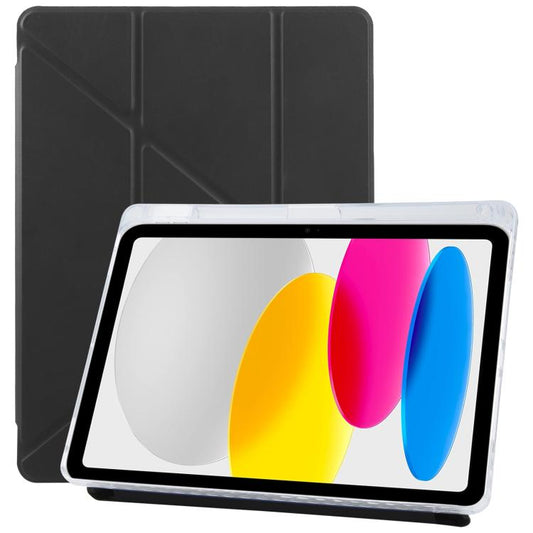 For iPad 2025 / 2022 ZGA Genre Series Y-Fold Leather Tablet Case with Pen Slot(Black) by ZGA