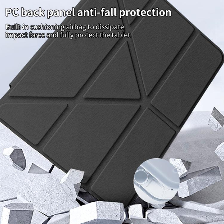 For iPad Pro 11 2022 / 2021 ZGA Genre Series Y-Fold Leather Tablet Case with Pen Slot(Black) by ZGA