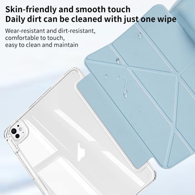 For iPad Air 11 2025 / 2024 ZGA Genre Series Y-Fold Leather Tablet Case with Pen Slot(Blue) by ZGA