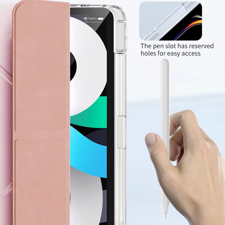 For iPad Pro 13 2025 / 2024 ZGA Genre Series Y-Fold Leather Tablet Case with Pen Slot(Pink) by ZGA