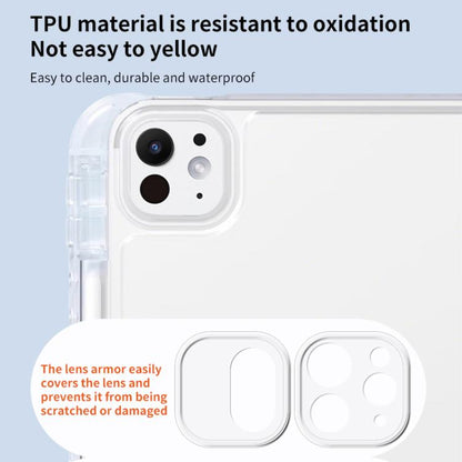 For iPad Pro 13 2025 / 2024 ZGA Genre Series Y-Fold Leather Tablet Case with Pen Slot(Blue) by ZGA