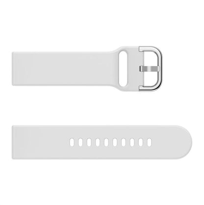 Kalebol 22mm Universal Flat Head Buckle Silicone Watch Band(White) by Kalebol