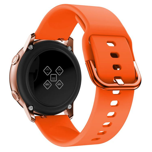 Kalebol 22mm Universal Flat Head Buckle Silicone Watch Band(Orange) by Kalebol