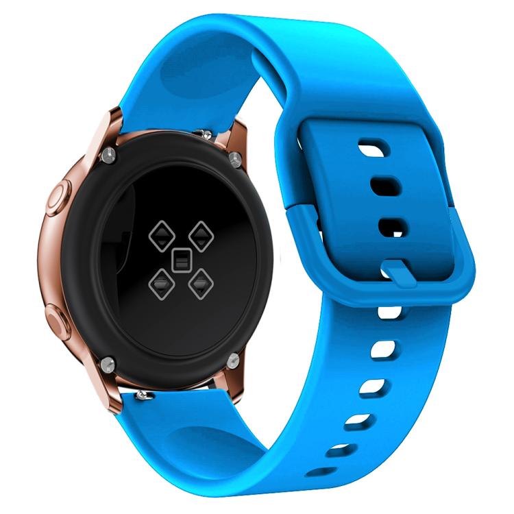 Kalebol 22mm Universal Flat Head Buckle Silicone Watch Band(Sky Blue) by Kalebol