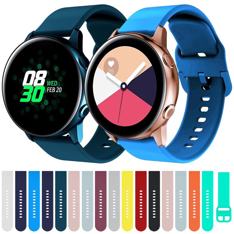 Kalebol 22mm Universal Flat Head Buckle Silicone Watch Band(White) by Kalebol