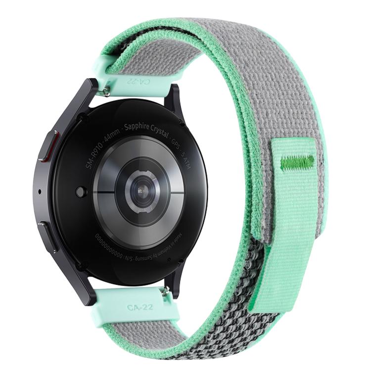 Kalebol 20mm Universal Nylon Loop Fastener Watch Band(Green Grey) by Kalebol