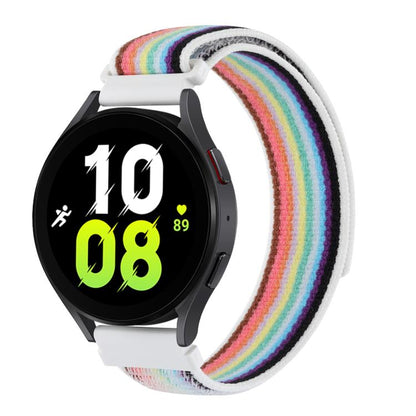 Kalebol 22mm Universal Nylon Loop Fastener Watch Band(White) by Kalebol