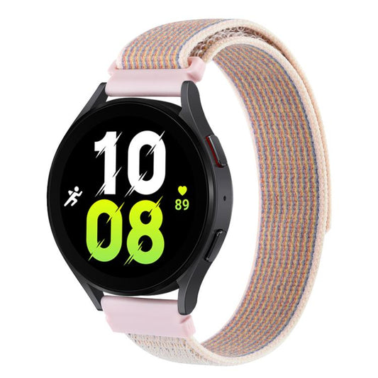 Kalebol 22mm Universal Nylon Loop Fastener Watch Band(Pink) by Kalebol