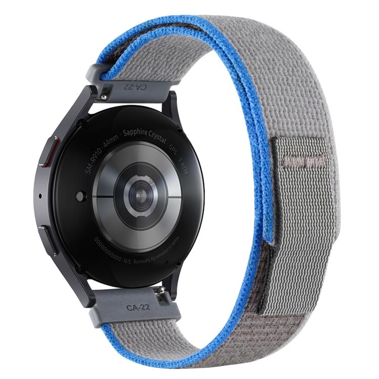 Kalebol 22mm Universal Nylon Loop Fastener Watch Band(Blue Grey) by Kalebol