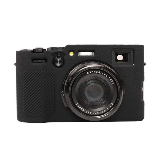 For FUJIFILM X100VI Litchi Texture Soft Silicone Protective Case(Black) by bashfashion