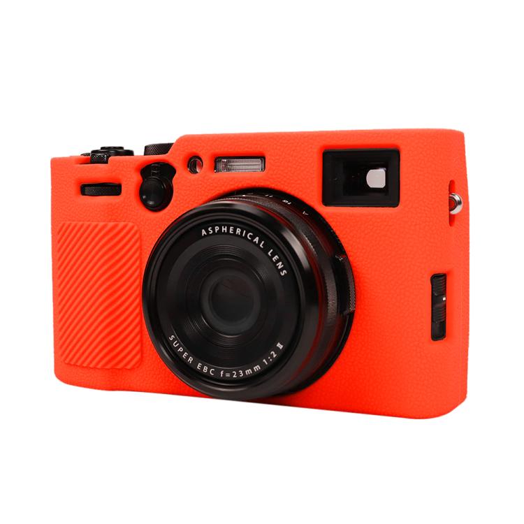 For FUJIFILM X100VI Litchi Texture Soft Silicone Protective Case(Red) by bashfashion
