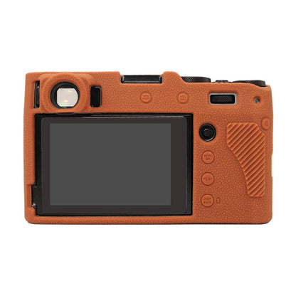 For FUJIFILM X100VI Litchi Texture Soft Silicone Protective Case(Brown) by bashfashion