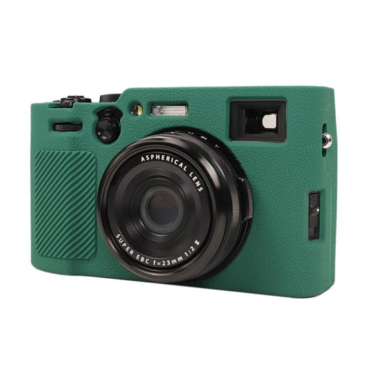For FUJIFILM X100VI Litchi Texture Soft Silicone Protective Case(Green) by bashfashion