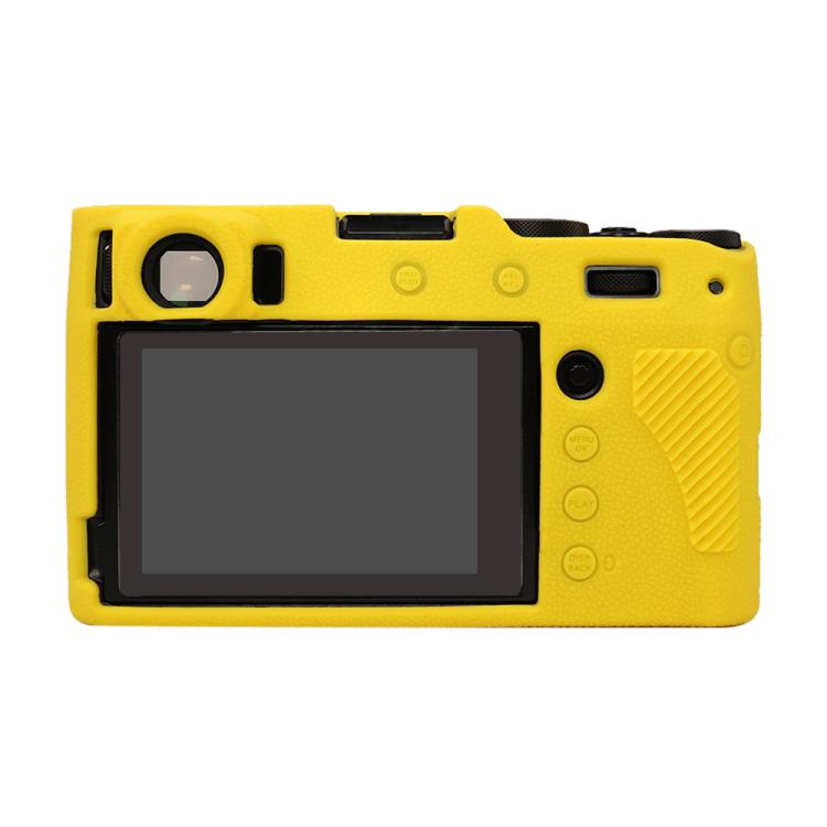 For FUJIFILM X100VI Litchi Texture Soft Silicone Protective Case(Yellow) by bashfashion