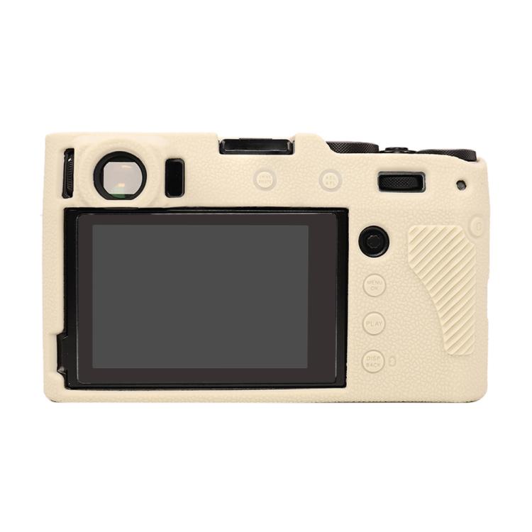 For FUJIFILM X100VI Litchi Texture Soft Silicone Protective Case(White) by bashfashion