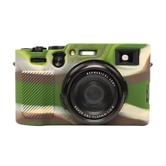 For FUJIFILM X100VI Litchi Texture Soft Silicone Protective Case(Camouflage) by bashfashion