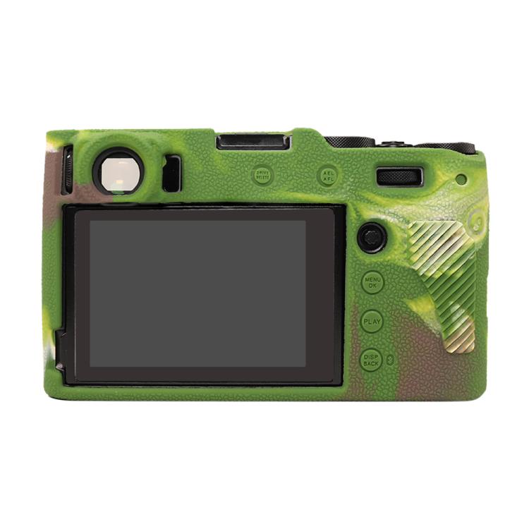 For FUJIFILM X100VI Litchi Texture Soft Silicone Protective Case(Camouflage) by bashfashion