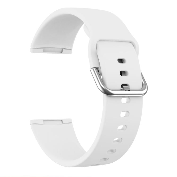 Kalebol Pin Buckle Silicone Watch Band For Fitbit Versa 3 / 4(White) by Kalebol