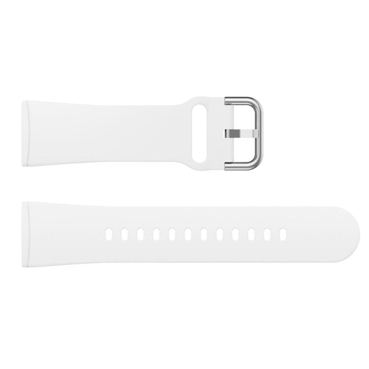 Kalebol Pin Buckle Silicone Watch Band For Fitbit Versa 3 / 4(White) by Kalebol
