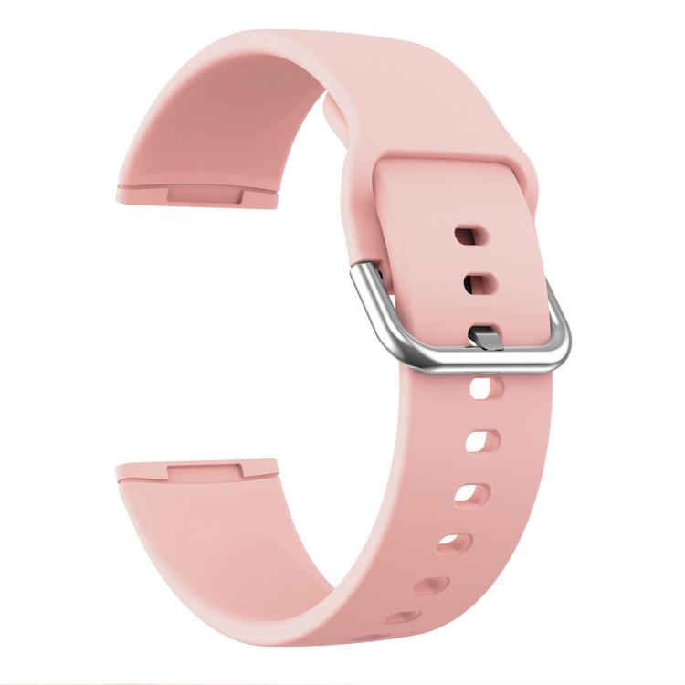 Kalebol Pin Buckle Silicone Watch Band For Fitbit Versa 3 / 4(Pink) by Kalebol