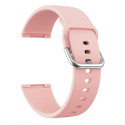 Kalebol Pin Buckle Silicone Watch Band For Fitbit Versa 3 / 4(Pink) by Kalebol