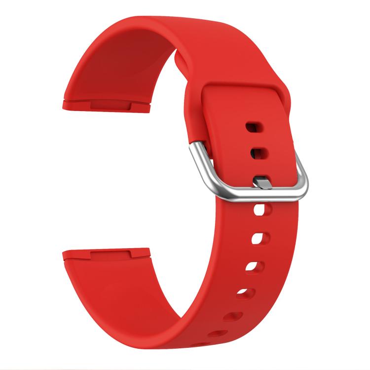 Kalebol Pin Buckle Silicone Watch Band For Fitbit Versa 3 / 4(Red) by Kalebol