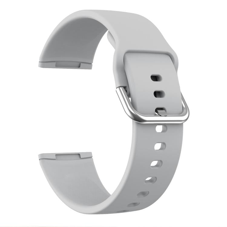 Kalebol Pin Buckle Silicone Watch Band For Fitbit Versa 3 / 4(Grey) by Kalebol
