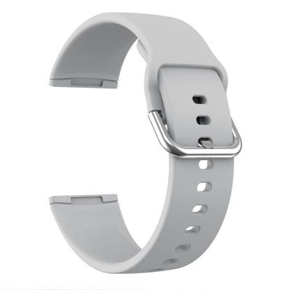 Kalebol Pin Buckle Silicone Watch Band For Fitbit Versa 3 / 4(Grey) by Kalebol