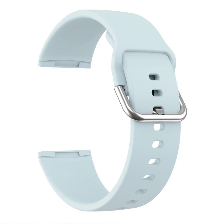 Kalebol Pin Buckle Silicone Watch Band For Fitbit Versa 3 / 4(Light Blue) by Kalebol