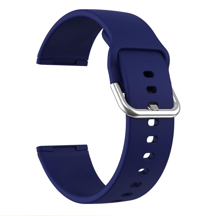 Kalebol Pin Buckle Silicone Watch Band For Fitbit Versa 3 / 4(Dark Blue) by Kalebol