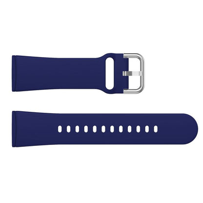 Kalebol Pin Buckle Silicone Watch Band For Fitbit Versa 3 / 4(Dark Blue) by Kalebol