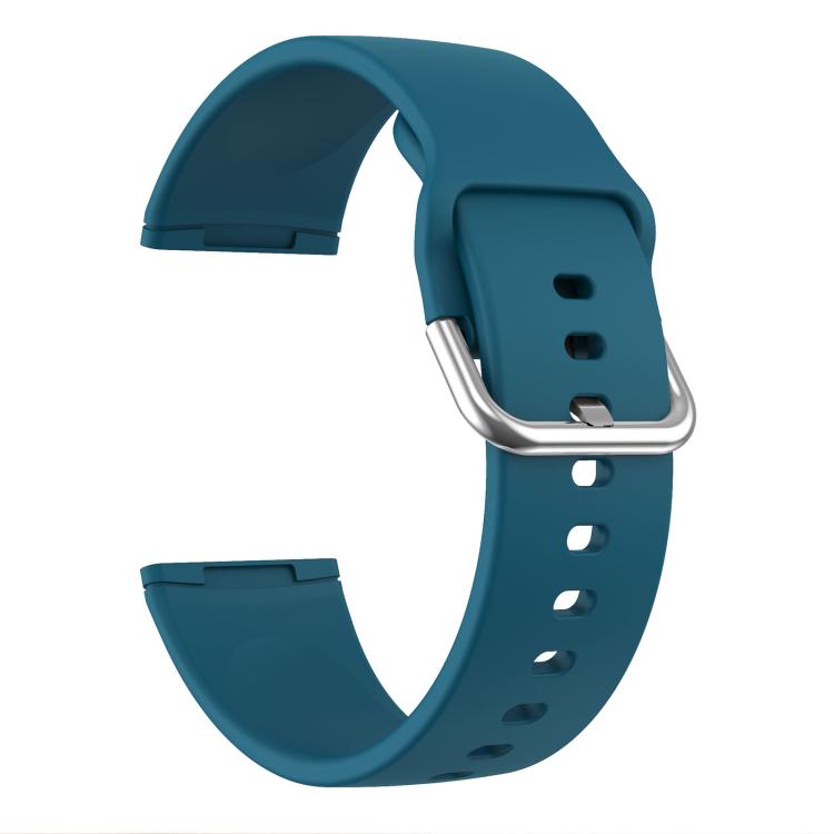 Kalebol Pin Buckle Silicone Watch Band For Fitbit Versa 3 / 4(Dark Green) by Kalebol