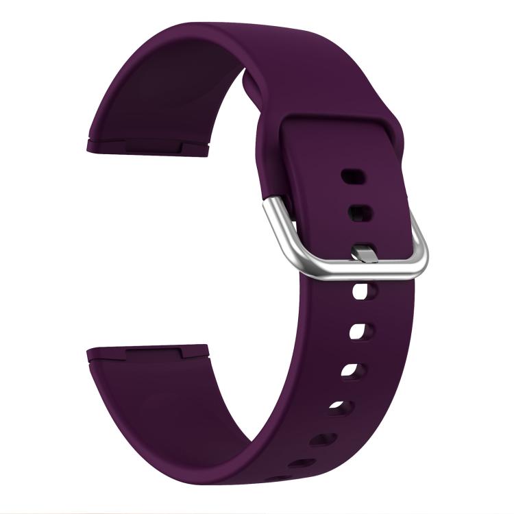 Kalebol Pin Buckle Silicone Watch Band For Fitbit Versa 3 / 4(Dark Purple) by Kalebol