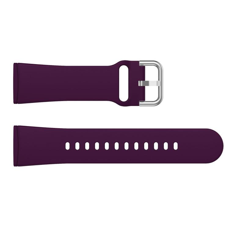 Kalebol Pin Buckle Silicone Watch Band For Fitbit Versa 3 / 4(Dark Purple) by Kalebol