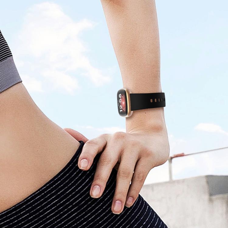 Kalebol Pin Buckle Silicone Watch Band For Fitbit Versa 3 / 4(Lavender) by Kalebol