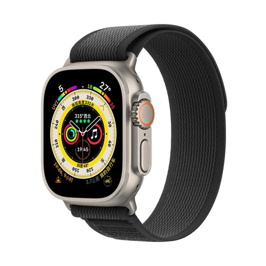 For Apple Watch 42mm / 41mm / 40mm / 38mm Kalebol Wild Track Loop Nylon Watch Band(Black) by Kalebol