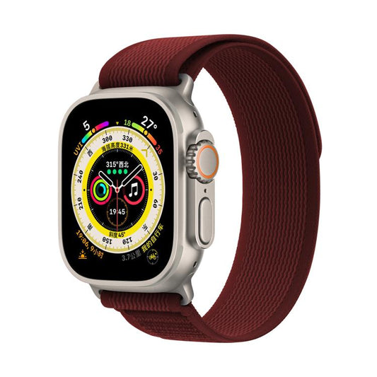 For Apple Watch 42mm / 41mm / 40mm / 38mm Kalebol Wild Track Loop Nylon Watch Band(Wine Red) by Kalebol