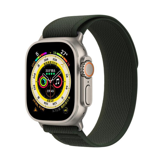 For Apple Watch 42mm / 41mm / 40mm / 38mm Kalebol Wild Track Loop Nylon Watch Band(Army Green) by Kalebol