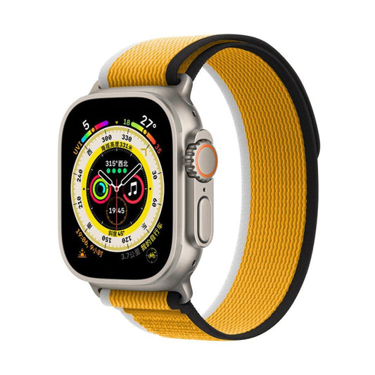 For Apple Watch 42mm / 41mm / 40mm / 38mm Kalebol Wild Track Loop Nylon Watch Band(Yellow) by Kalebol