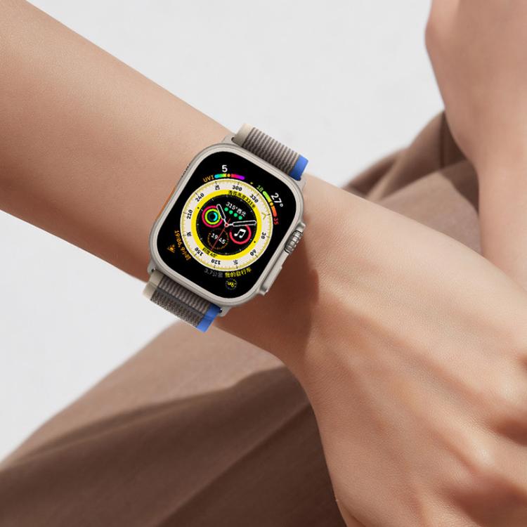 For Apple Watch 46mm / 49mm / 45mm / 44mm Kalebol Wild Track Loop Nylon Watch Band(Yellow) by Kalebol