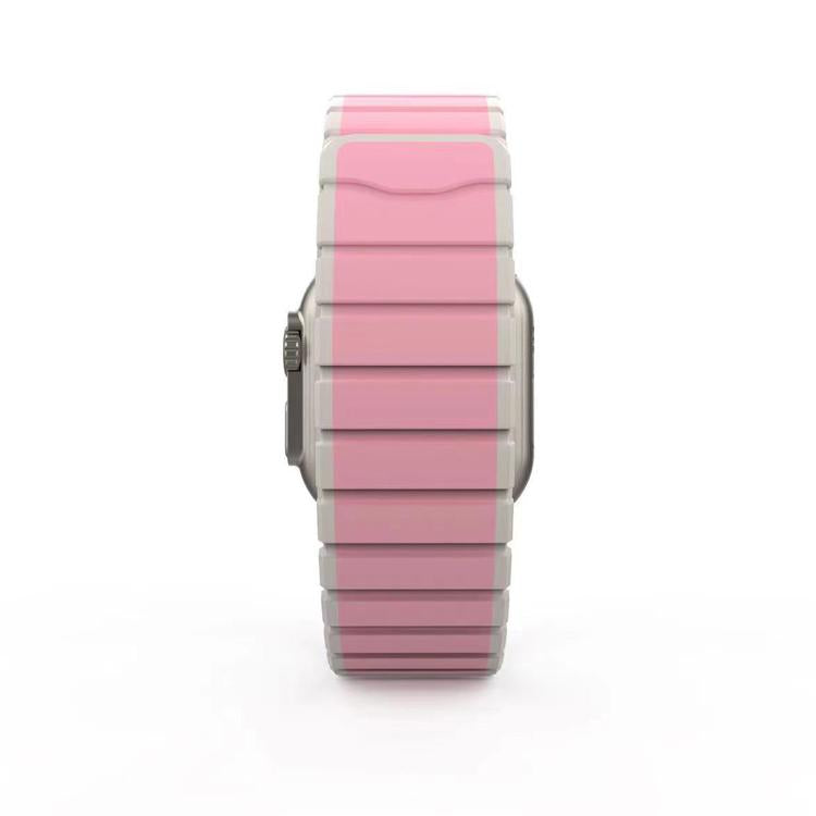 For Apple Watch 42mm / 41mm / 40mm / 38mm Kalebol Magnetic Silicone Strap(Pink) by Kalebol