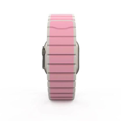 For Apple Watch 42mm / 41mm / 40mm / 38mm Kalebol Magnetic Silicone Strap(Pink) by Kalebol