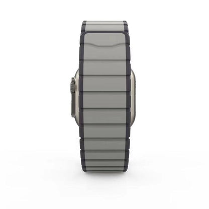 For Apple Watch 42mm / 41mm / 40mm / 38mm Kalebol Magnetic Silicone Strap(Grey) by Kalebol