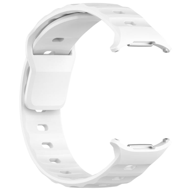 For Samsung Galaxy Watch Ultra 47mm / Ultra 2025 Kalebol Square Buckle Silicone Watch Band(White) by Kalebol