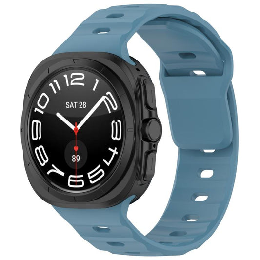 For Samsung Galaxy Watch Ultra 47mm / Ultra 2025 Kalebol Square Buckle Silicone Watch Band(Blue) by Kalebol