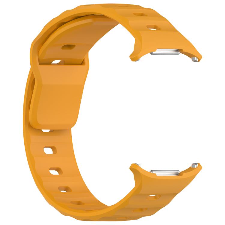 For Samsung Galaxy Watch Ultra 47mm / Ultra 2025 Kalebol Square Buckle Silicone Watch Band(Yellow) by Kalebol