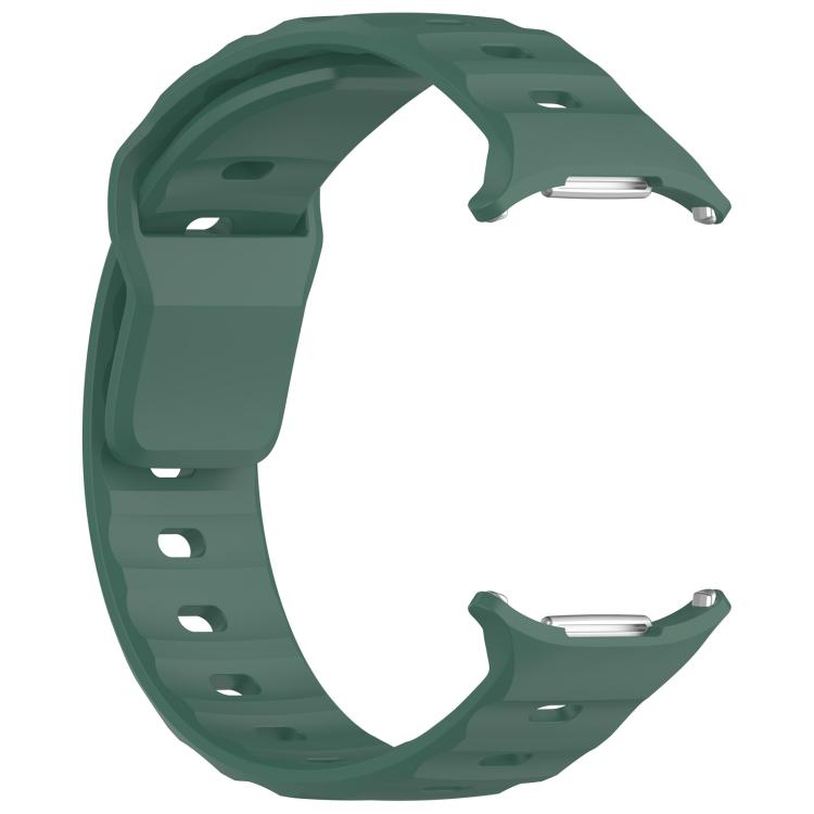 For Samsung Galaxy Watch Ultra 47mm / Ultra 2025 Kalebol Square Buckle Silicone Watch Band(Dark Green) by Kalebol