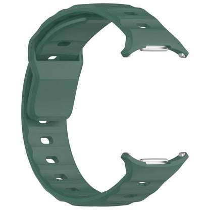 For Samsung Galaxy Watch Ultra 47mm / Ultra 2025 Kalebol Square Buckle Silicone Watch Band(Dark Green) by Kalebol